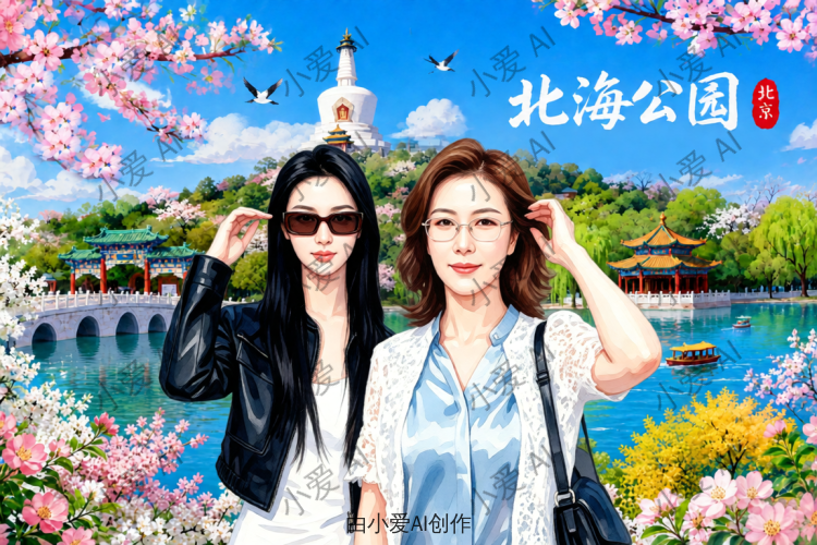 北海公园（水彩）