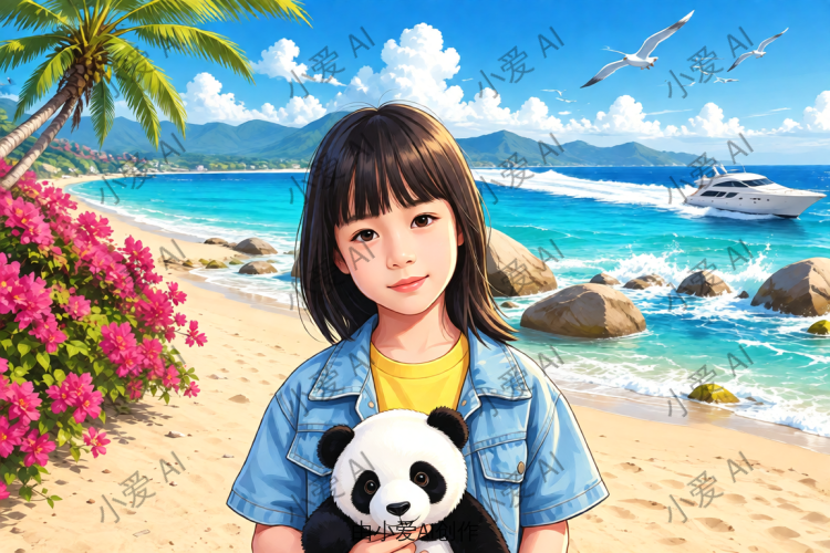 椰湾稚语（手绘）